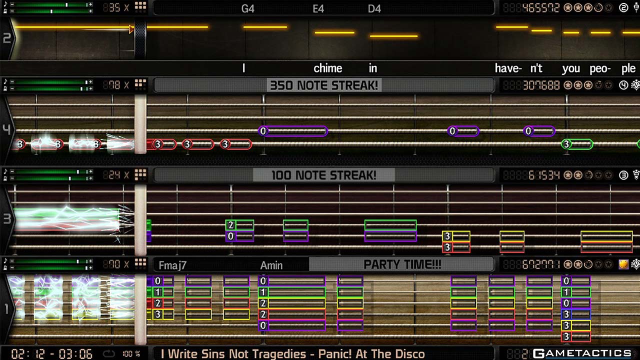 Bandfuse - 4x player gameplay example Bandfuse - 4x player gameplay example