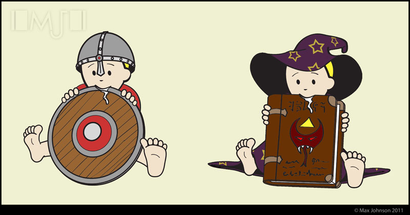 ToddleQuest - Babies chewing things illustration