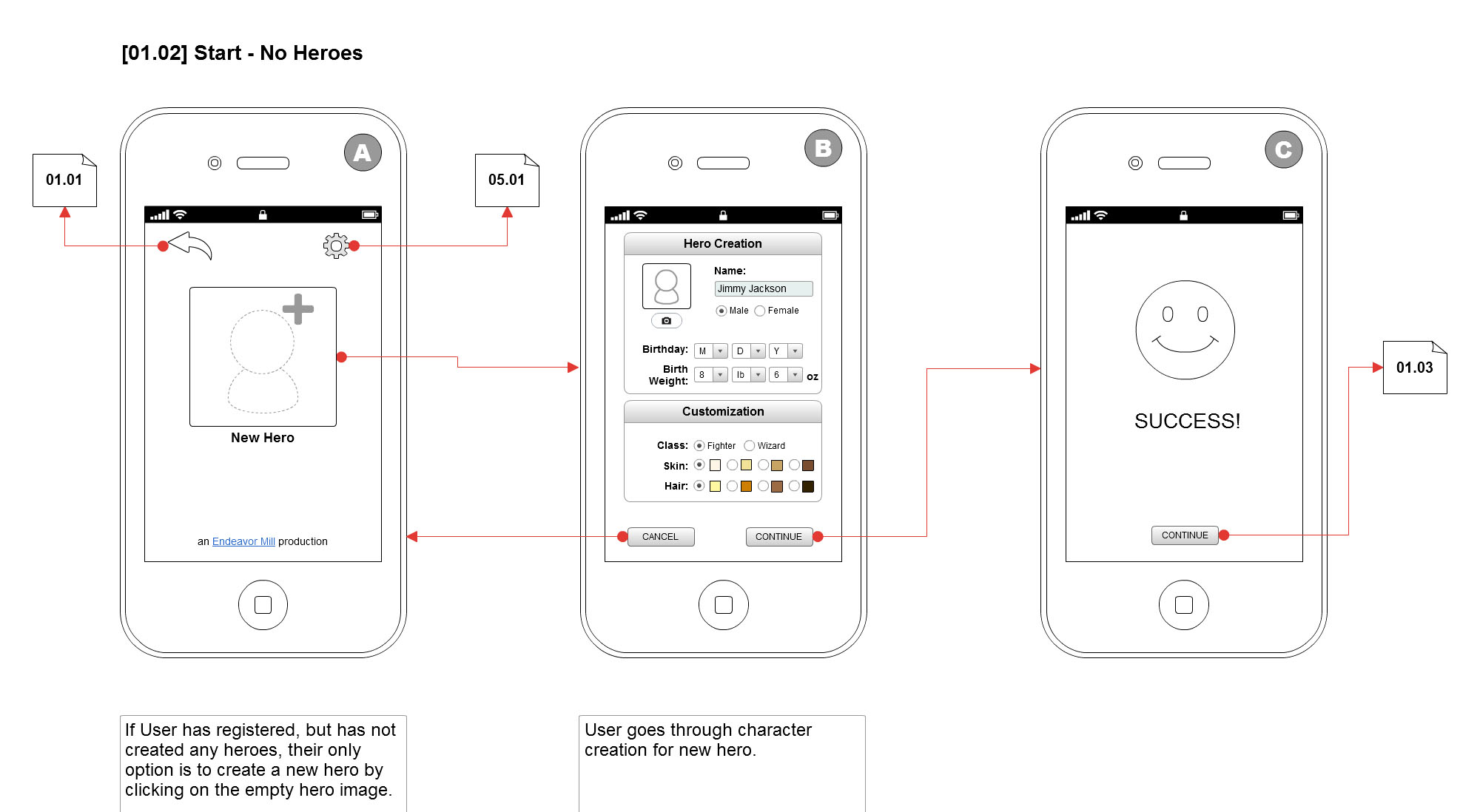 ToddleQuest - Wireframe: No Hero